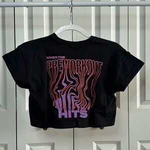 Gymshark Croptop, Black, Small